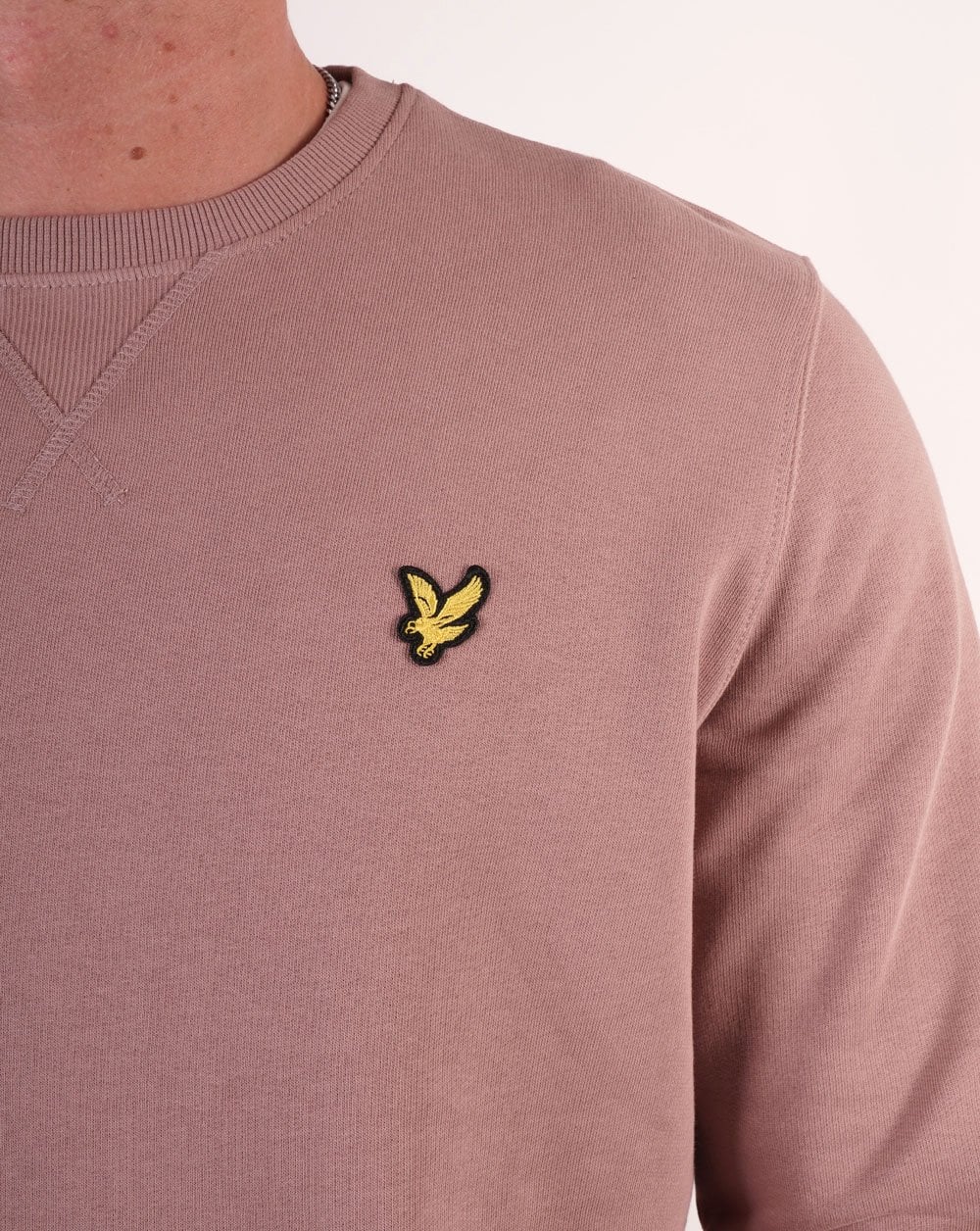 Lyle & Scott Crew Neck Sweatshirt Dusky Pink - Image 2