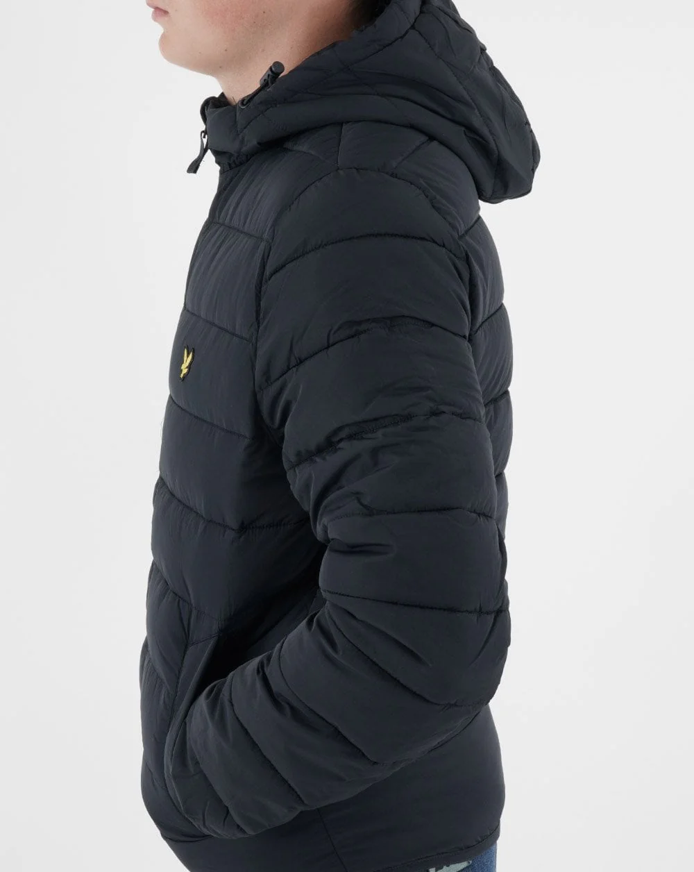 Lyle & Scott Lightweight Puffer Jacket Dark Navy - Image 4