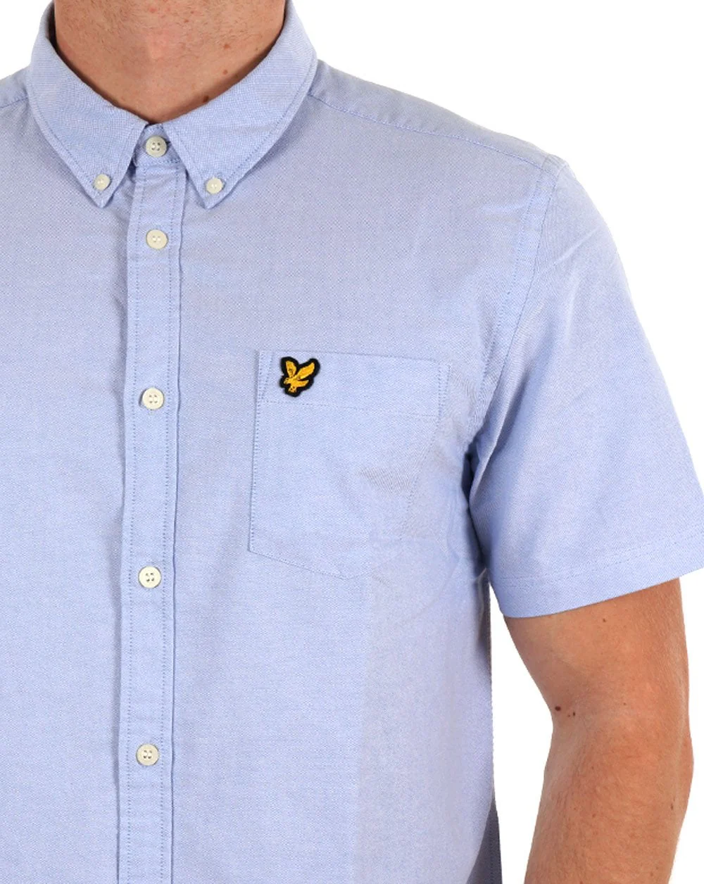 Lyle & Scott Oxford Short Sleeve Shirt Riviera - Image 2