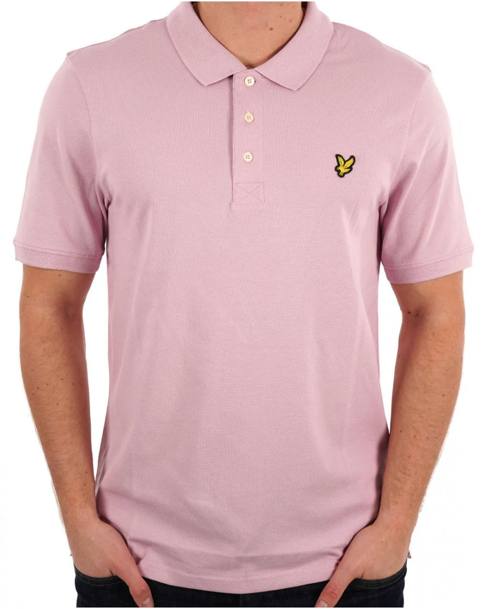 Lyle & Scott Plain Polo Shirt Pink Light