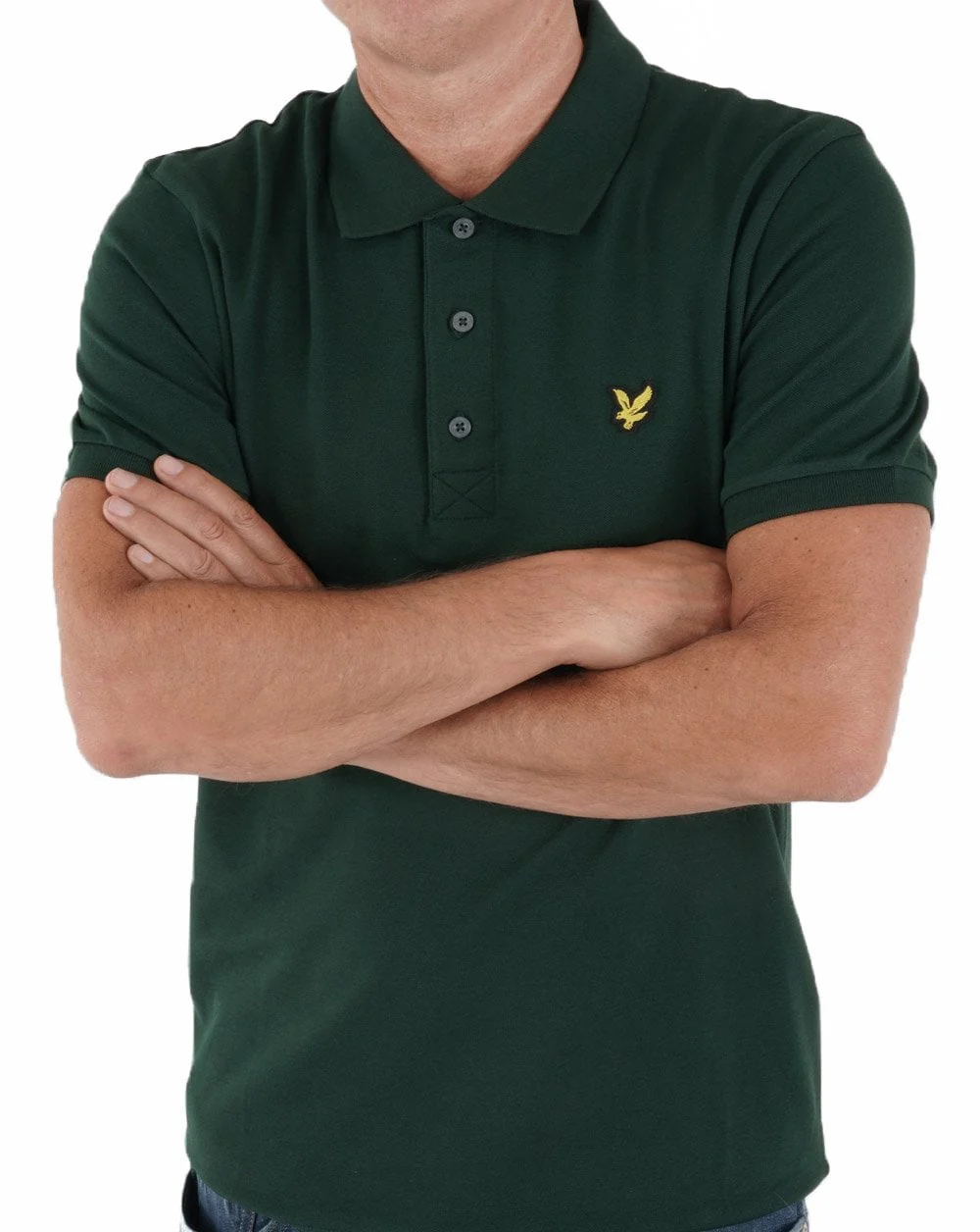Lyle & Scott Polo Shirt Dark Green - Image 3