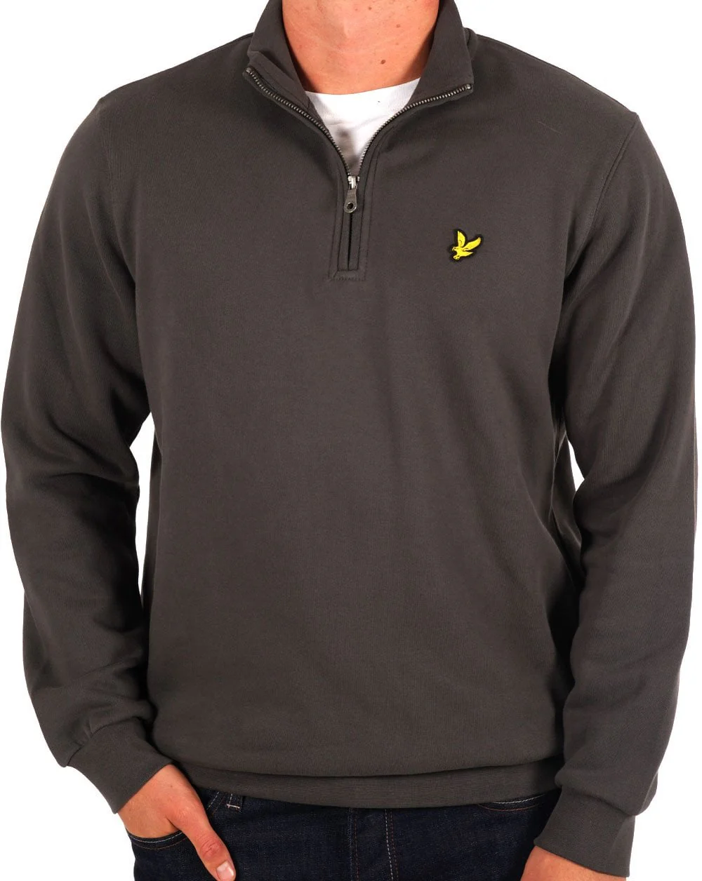 Lyle & Scott Quarter Zip Sweat Gunmetal