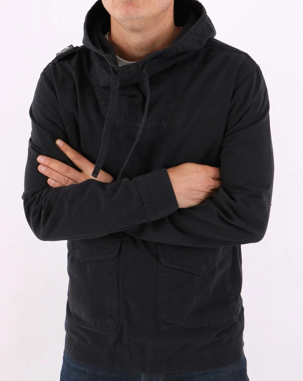 Ma.strum Overhead Hooded Smock Dark Navy - Image 2