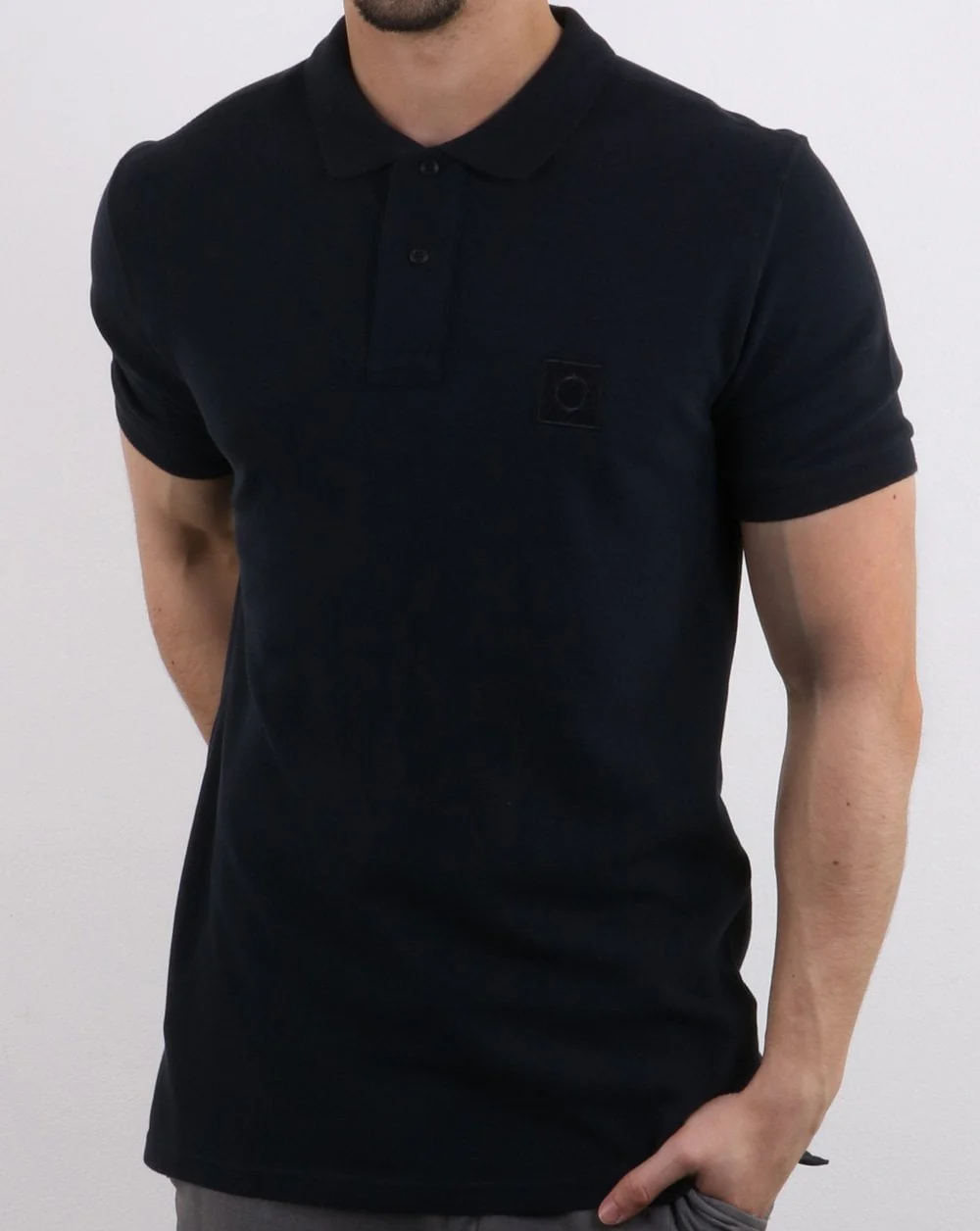 Ma.strum Pique Icon Polo Dark Navy - Image 2