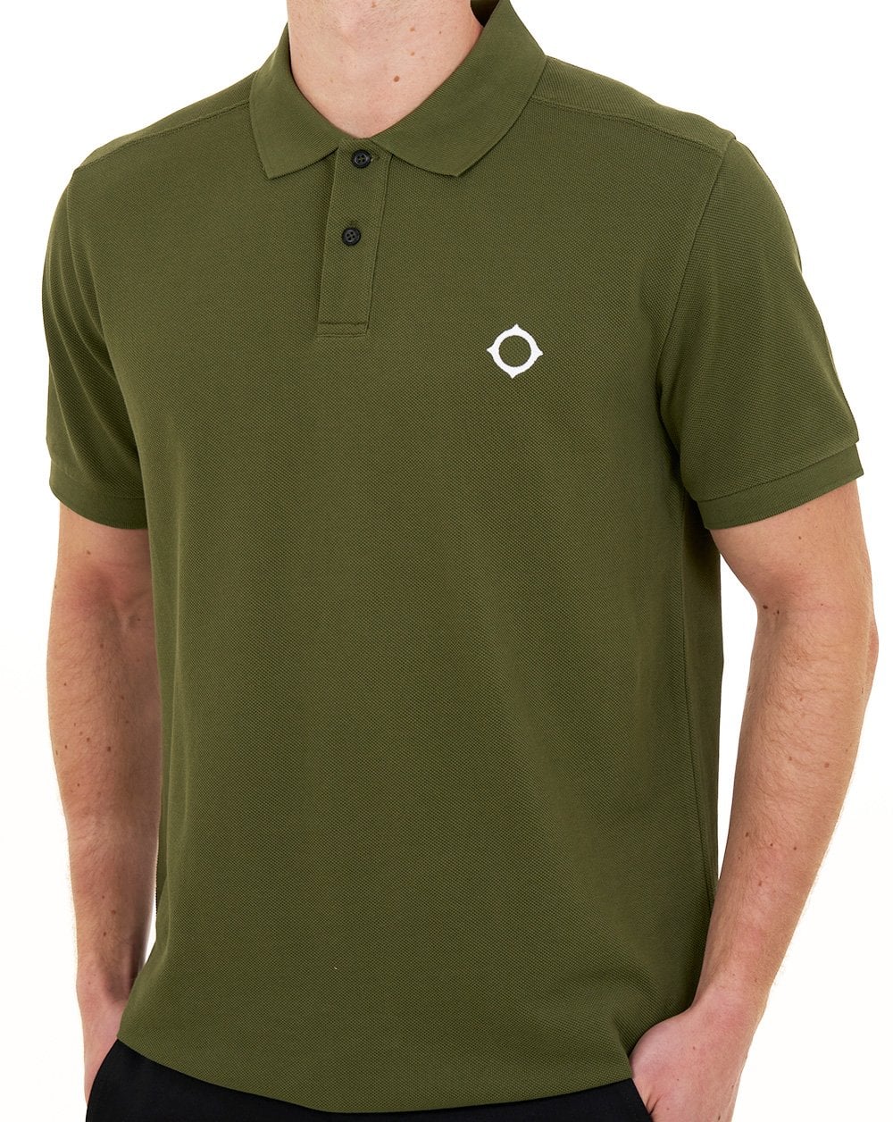 MA.STRUM Pique Polo Bronze Green - Image 2