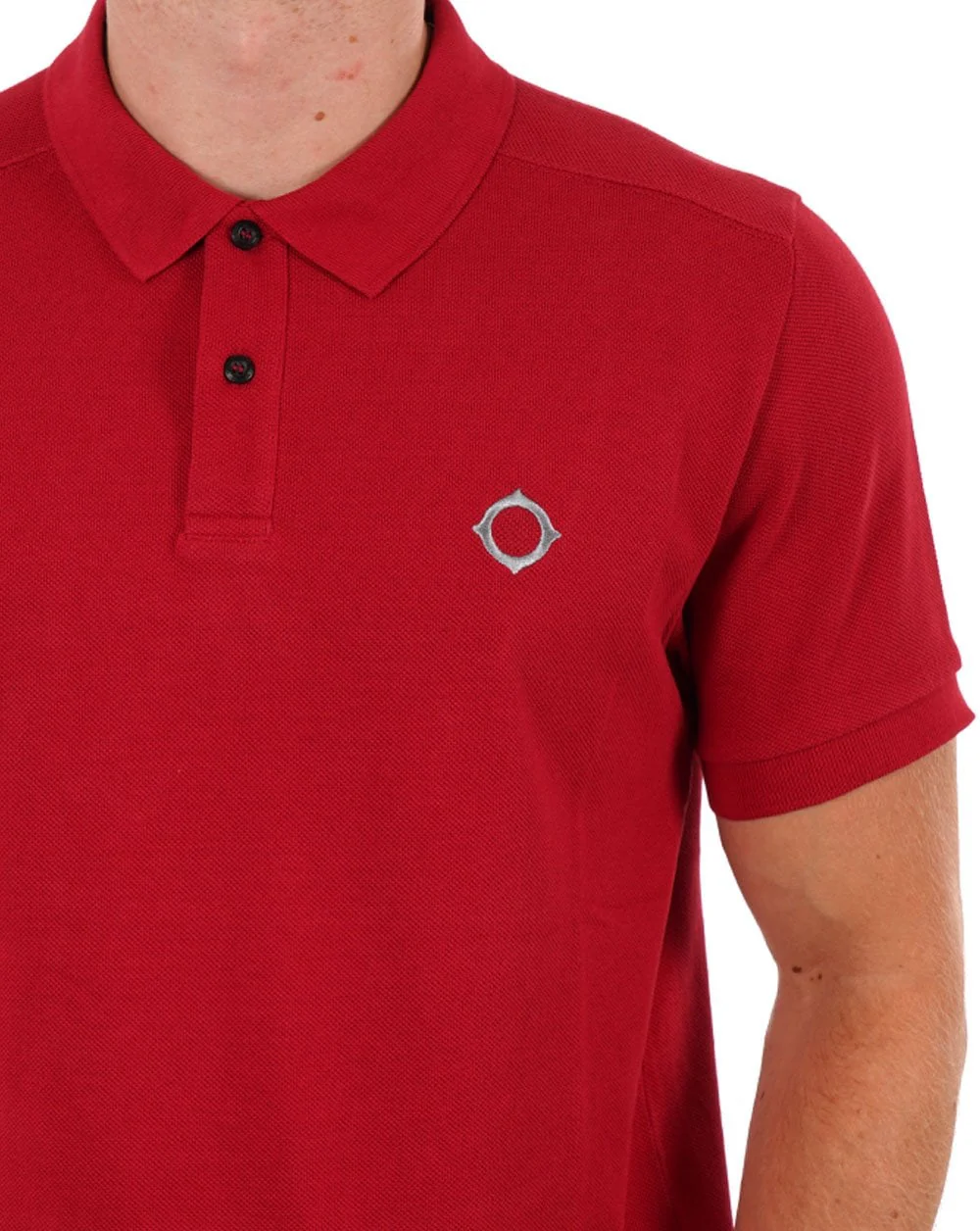 MA.STRUM Pique Polo Deep Red - Image 2