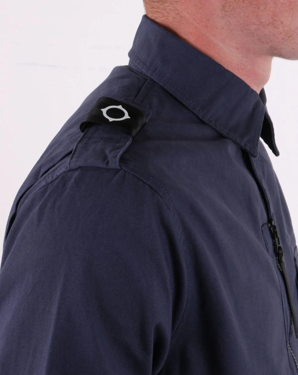 MA.Strum Zip Front Overshirt True Navy - Image 2