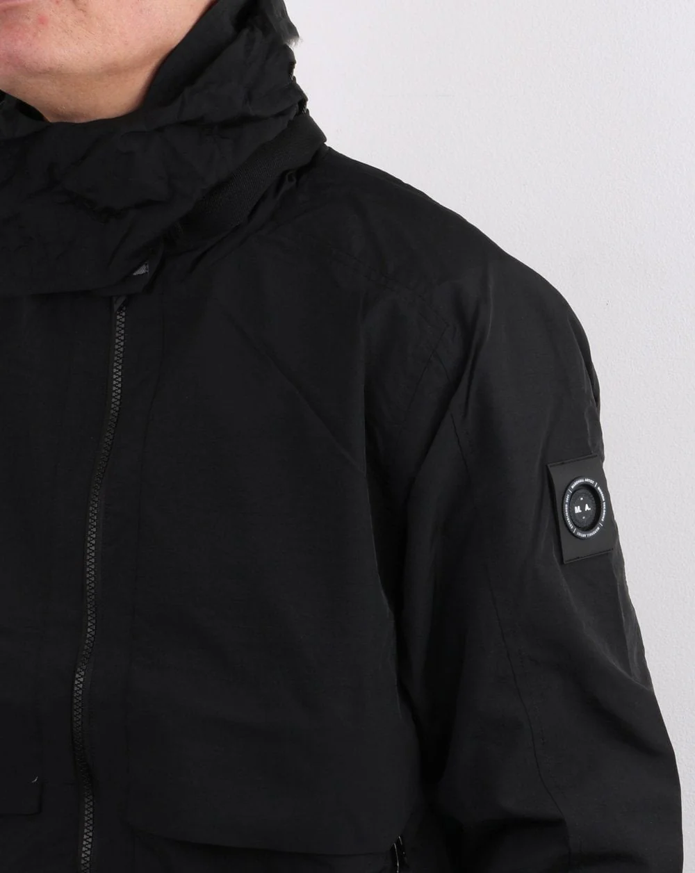 Marshall Artist Acier Longline Parka Black - Image 3