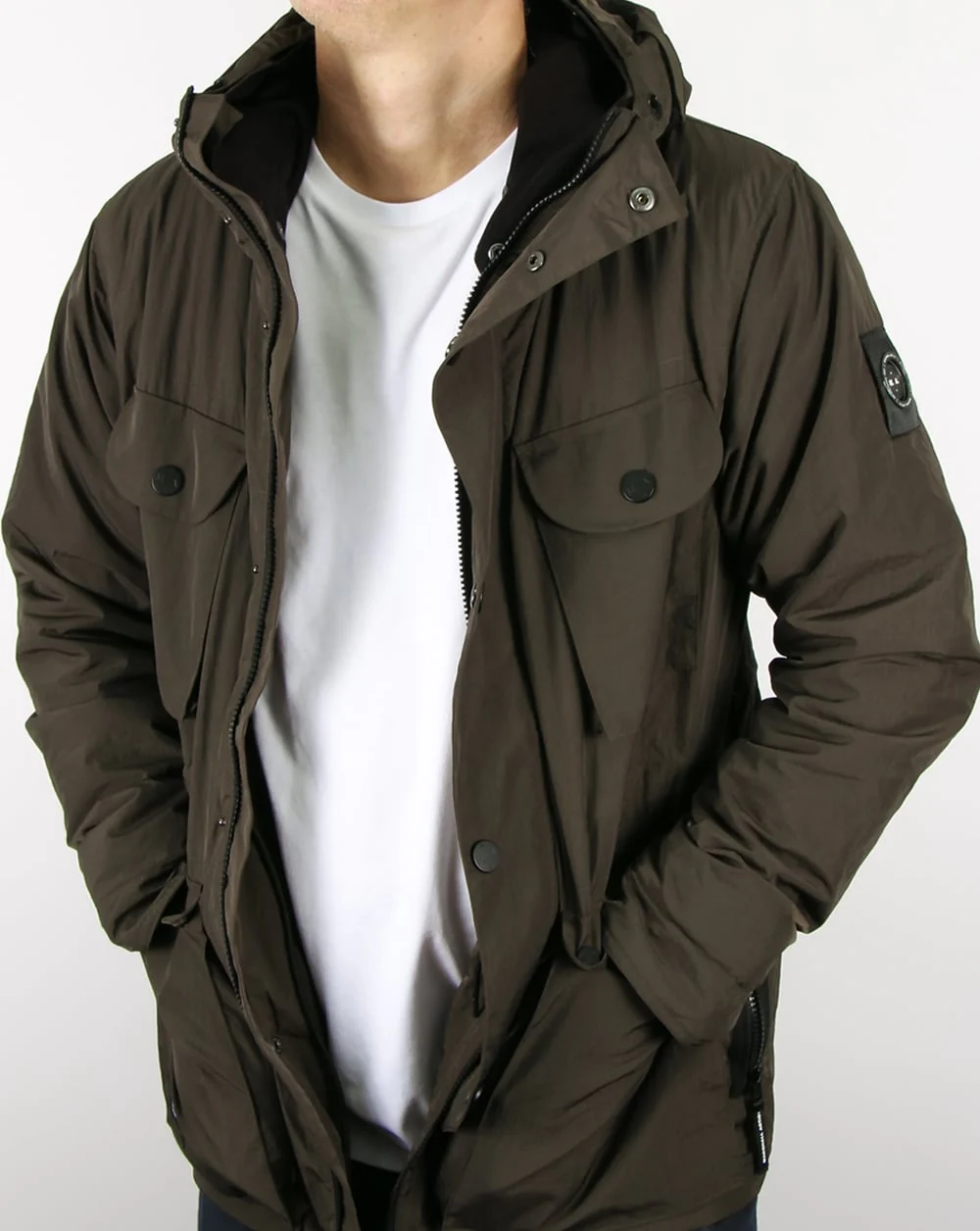 Marshall Artist Compacta Snow Parka Khaki - Image 4