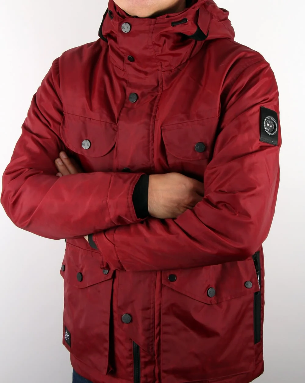 Marshall Artist Durawax Snow Parka Imperial Red - Image 3