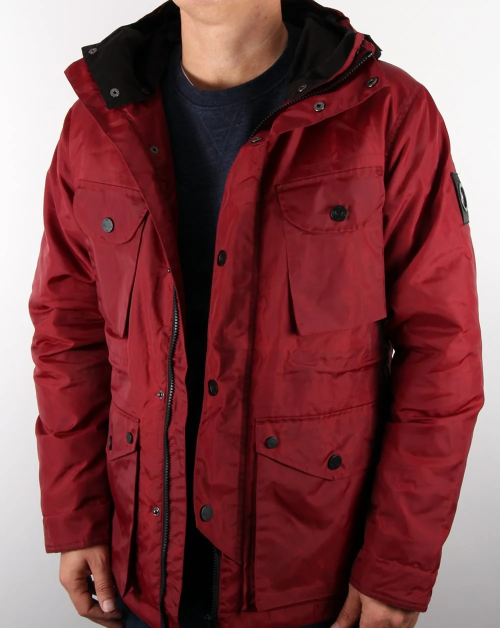 Marshall Artist Durawax Snow Parka Imperial Red - Image 4