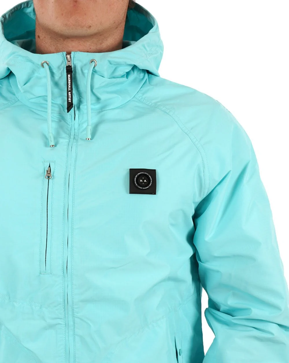 Marshall Artist Fairfax Hooded Jacket Aqua - Image 2