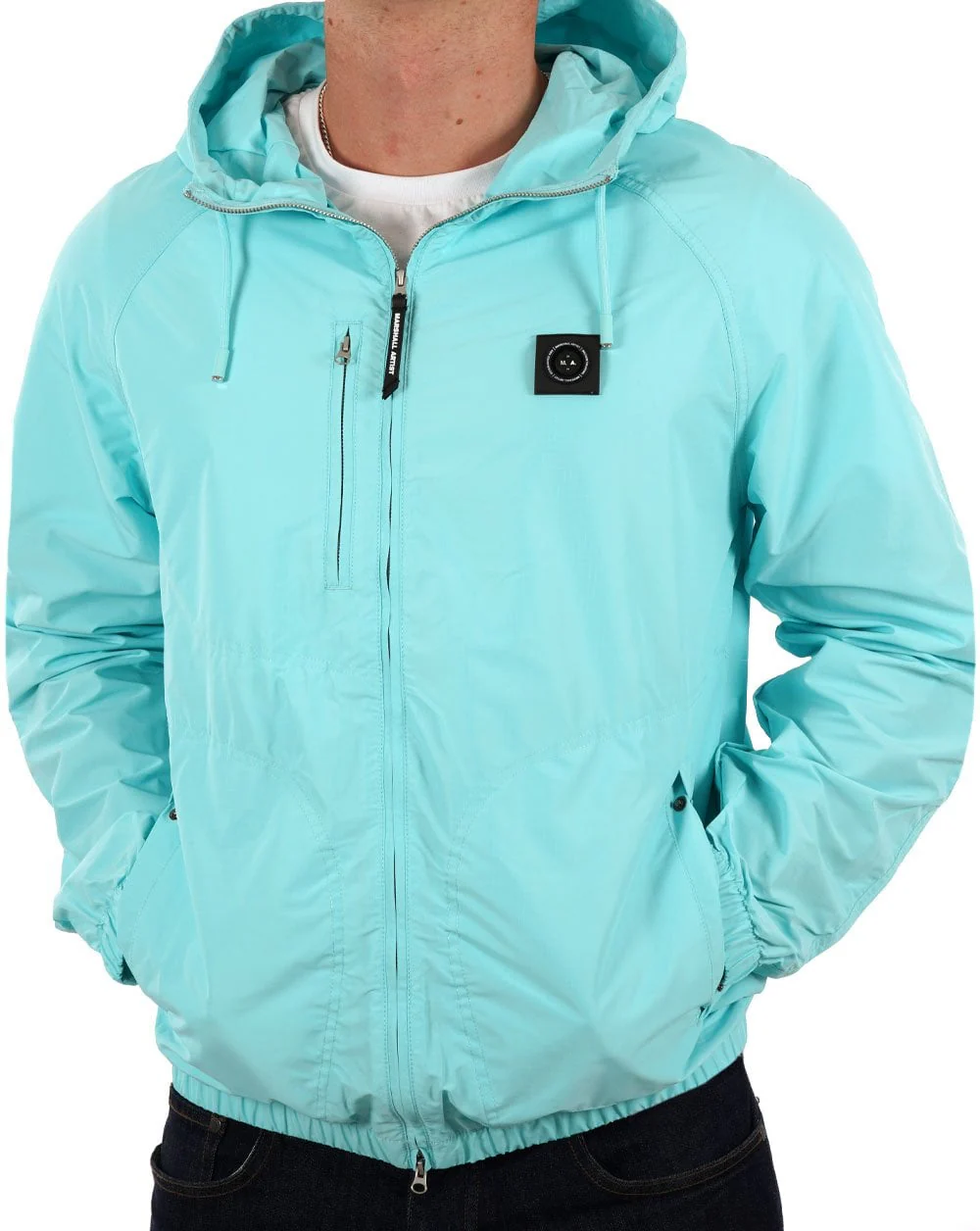 Marshall Artist Fairfax Hooded Jacket Aqua - Image 3