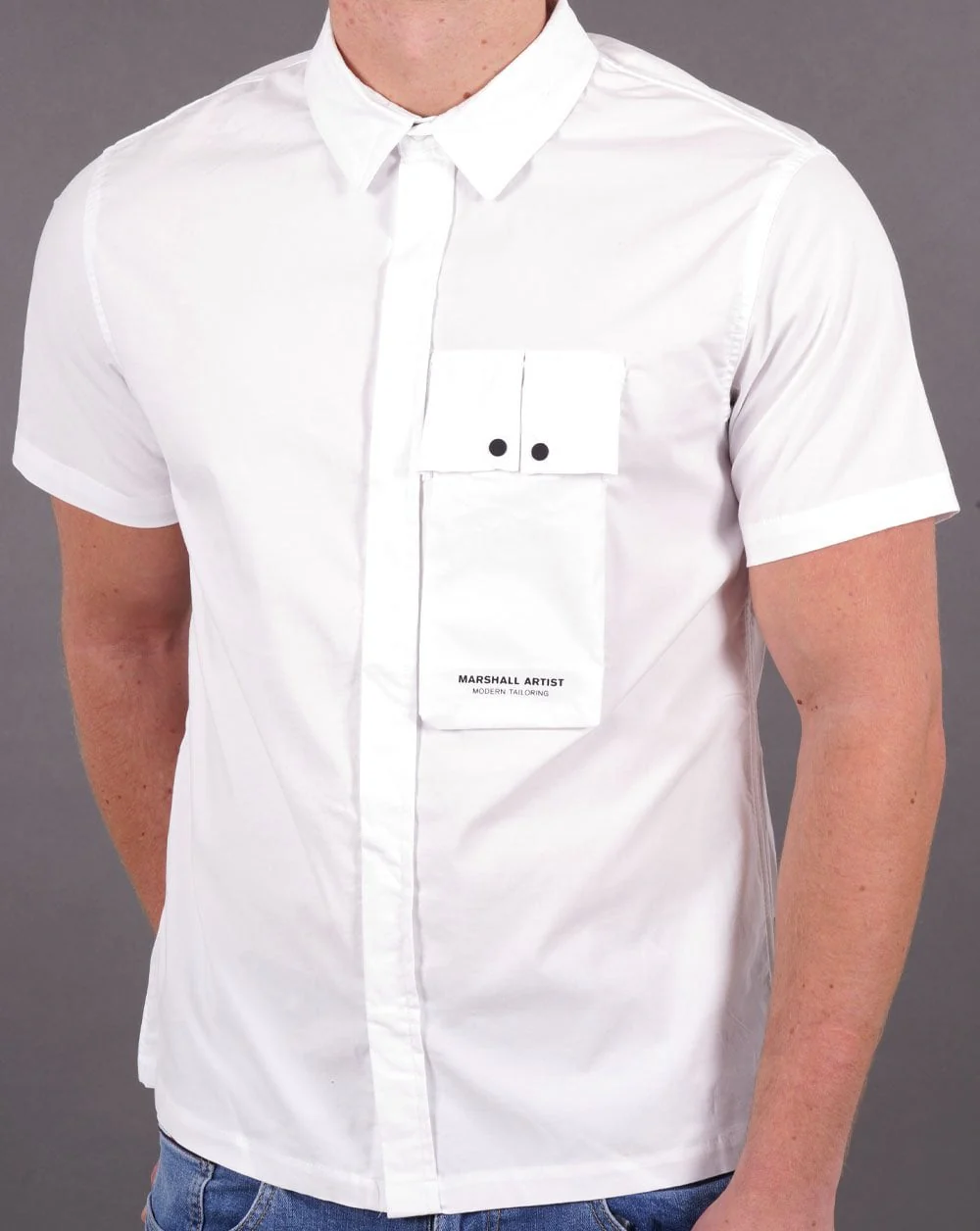Marshall Artist Gaberdine SS Shirt White