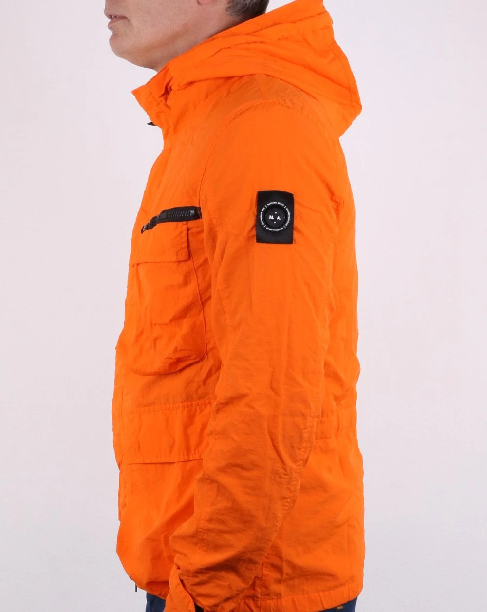 Marshall Artist Garment Dyed Field Jacket Orange - Image 2