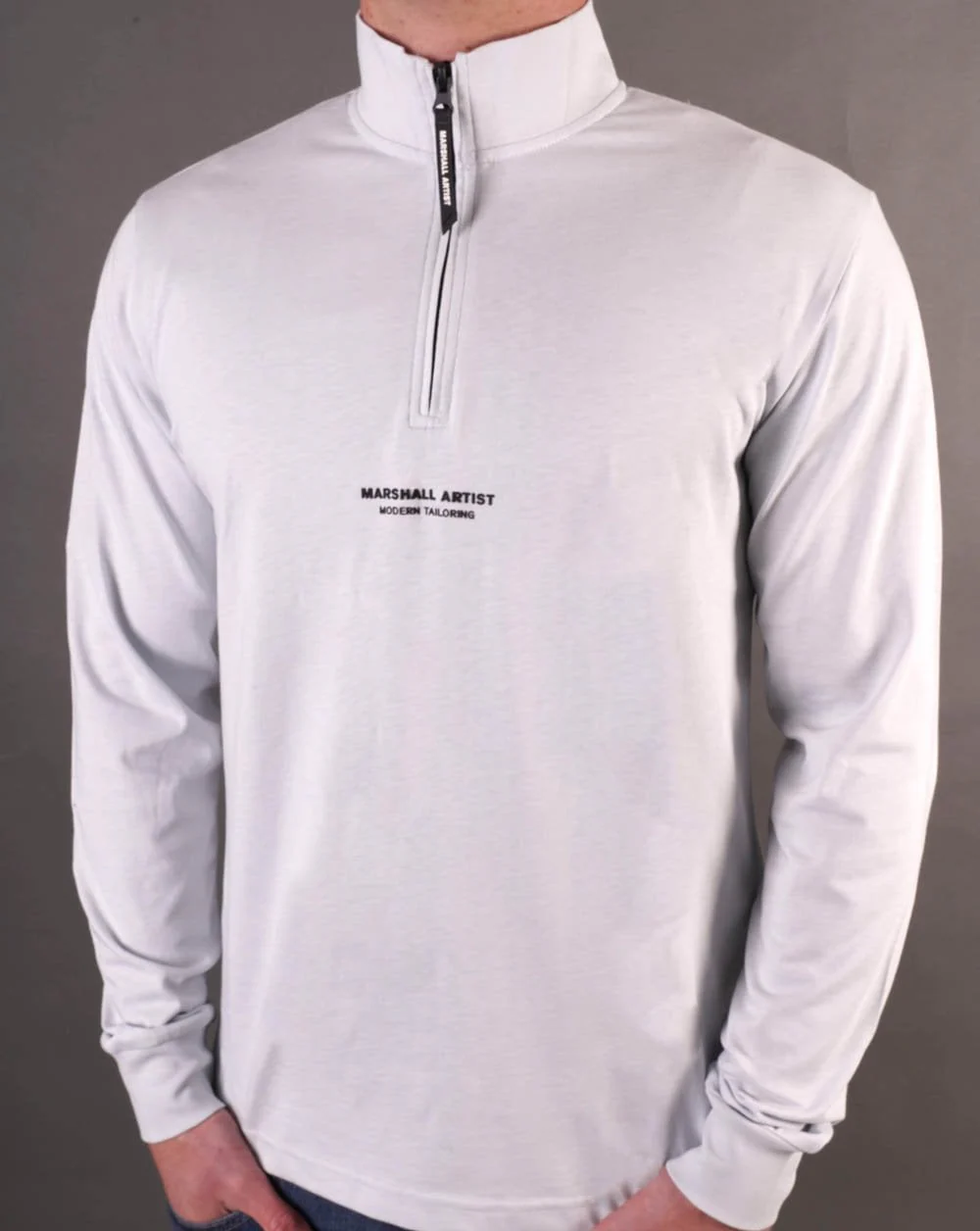 Marshall Artist Injection 1/4 Zip Top Dolphin Grey - Image 4