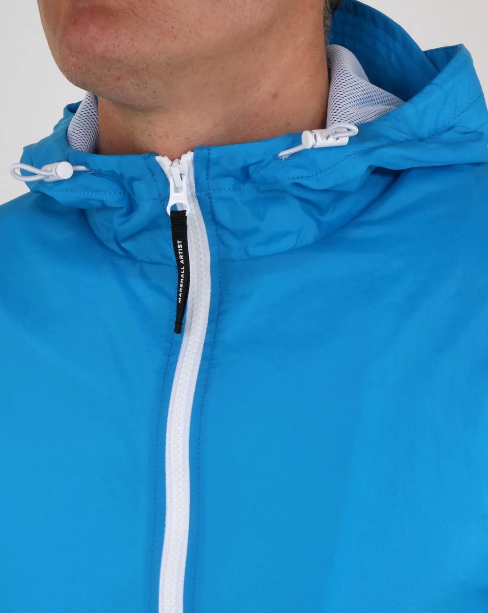 Marshall Artist Light Shell Ripstop Windrunner Cyan - Image 2