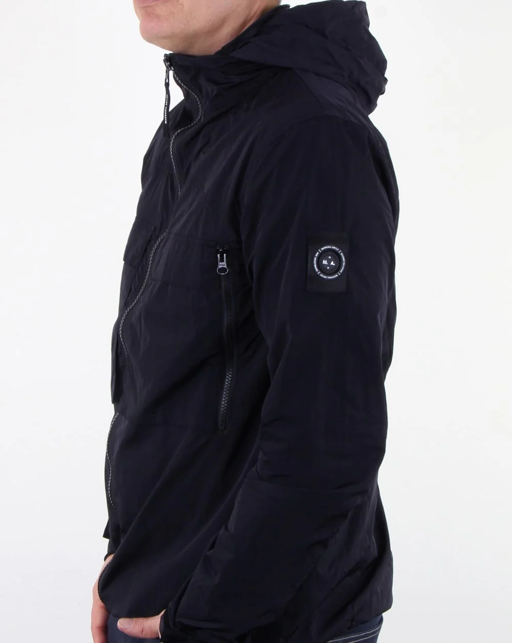 Marshall Artist Liquid Over Shirt Navy - Image 4