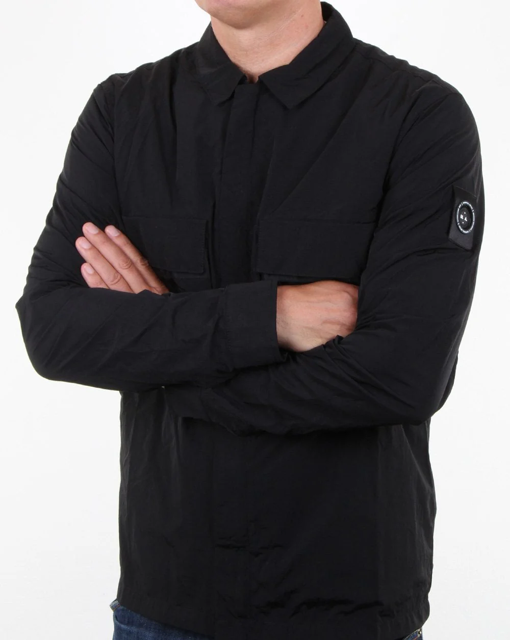 Marshall Artist Liquid Overshirt Black - Image 3