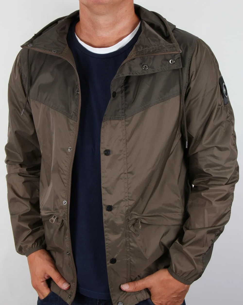 Marshall Artist Liteshell Tech Jacket Putty Khaki - Image 3