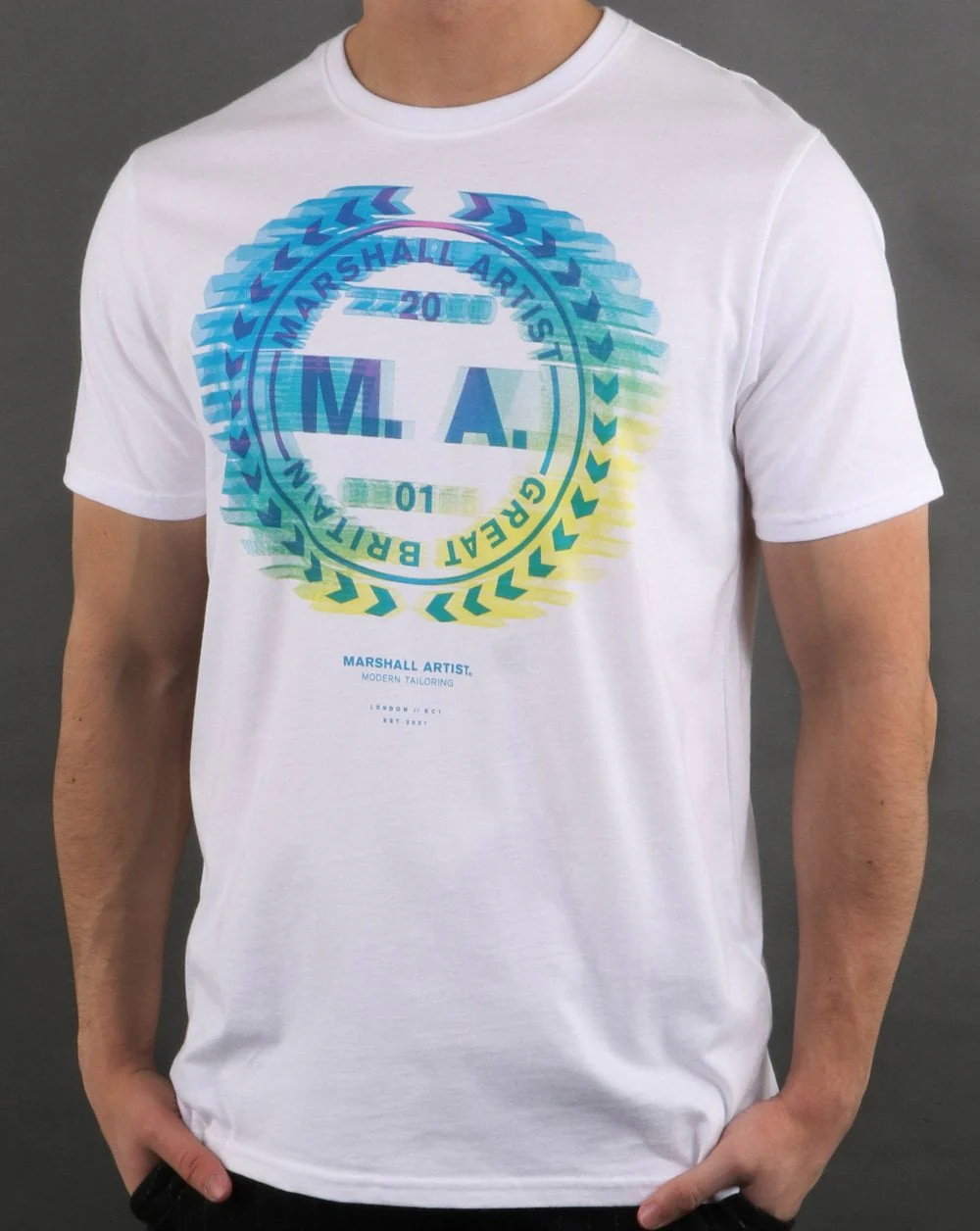 Marshall Artist Molecular Graphic T-shirt White