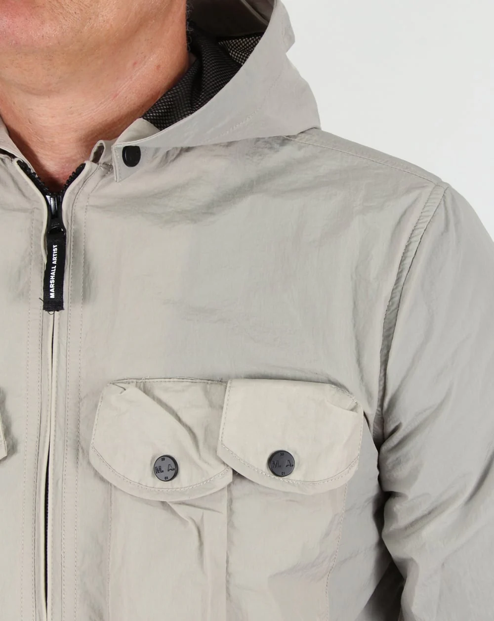 Marshall Artist Multi Pocket Overshirt Jacket Light Sand - Image 3