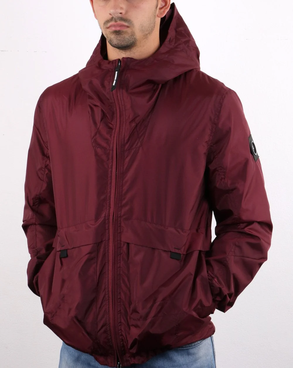 Marshall Artist Ripstop Windrunner Burgundy - Image 3