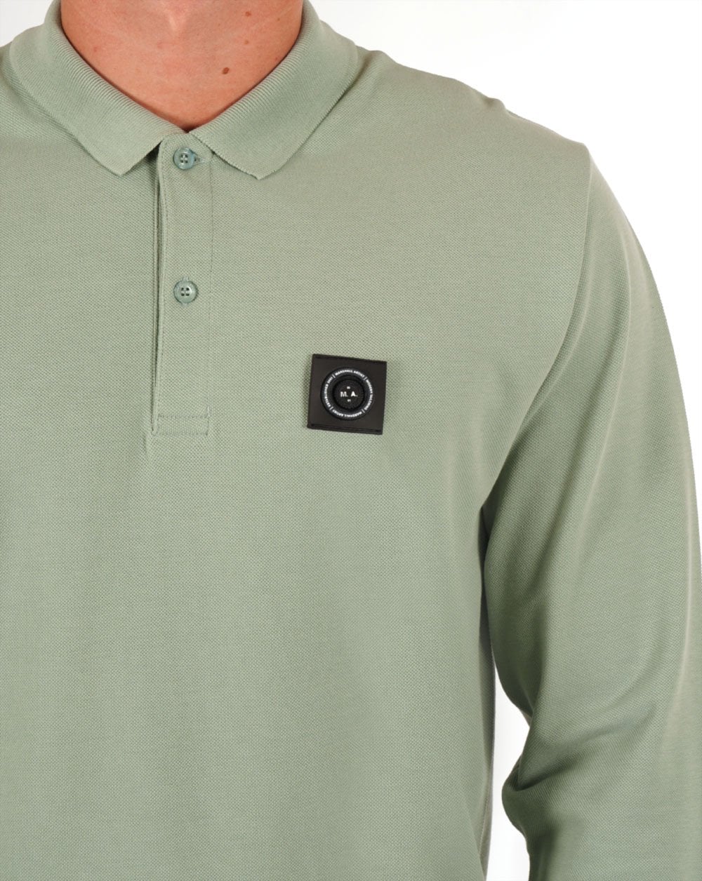 Marshall Artist Siren LS Polo Oxide Green - Image 2
