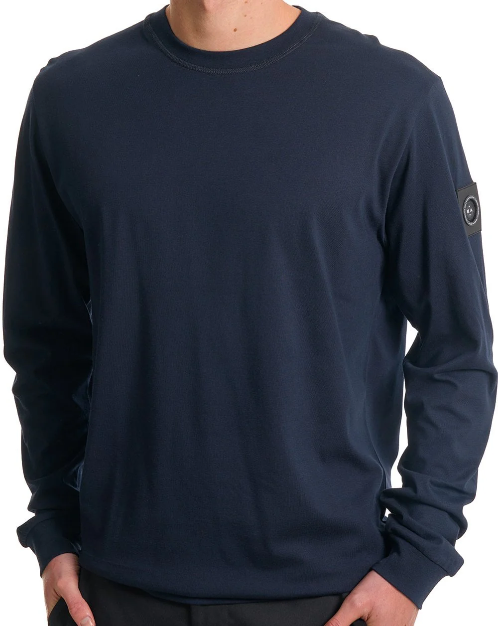 Marshall Artist Siren LS T Shirt Navy - Image 2
