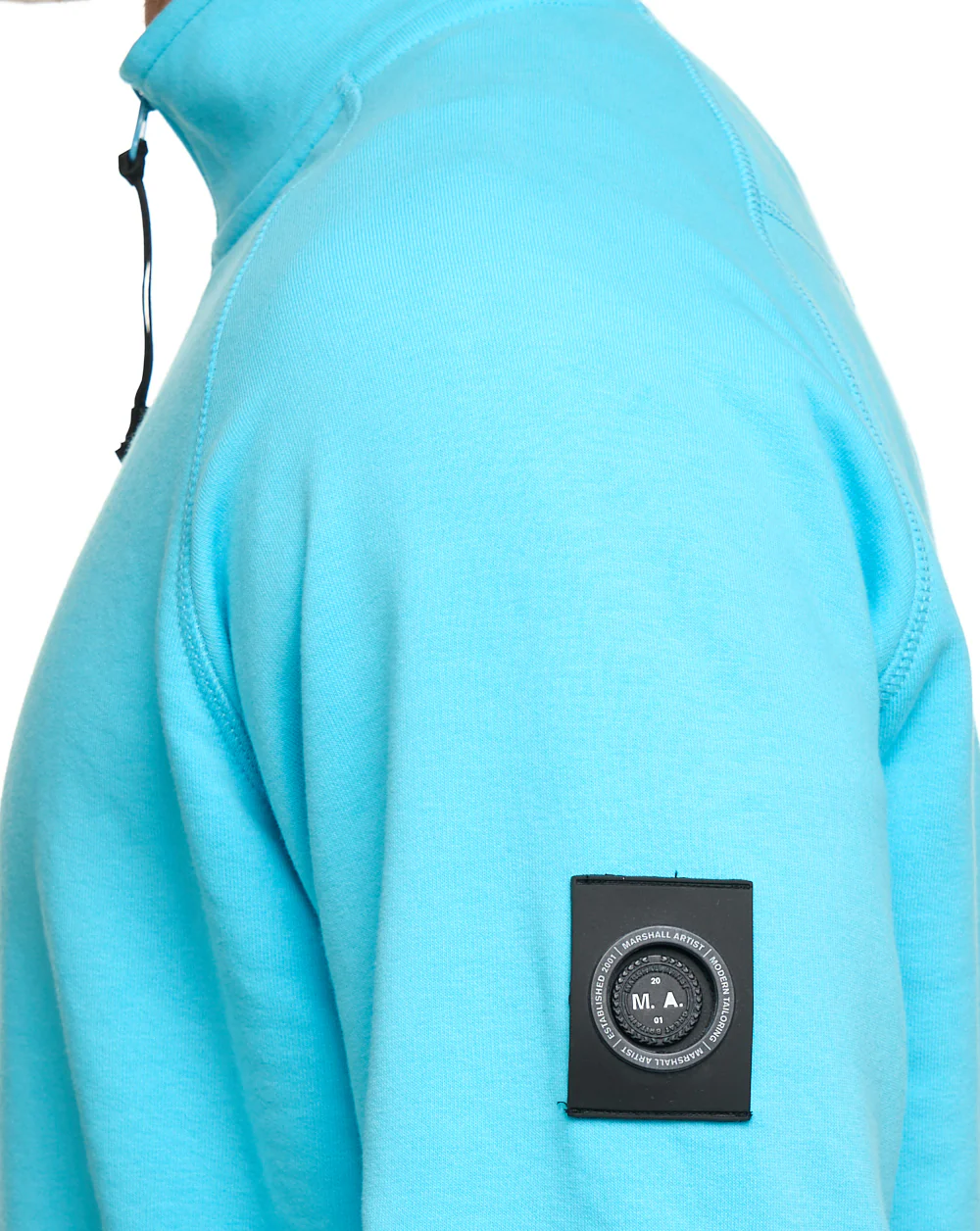 Marshall Artist Siren 1/4 Zip Sweat Cyan - Image 4