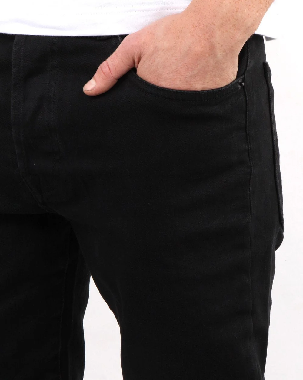 Marshall Artist Slim Tapered Jeans Black Garment Dye - Image 2
