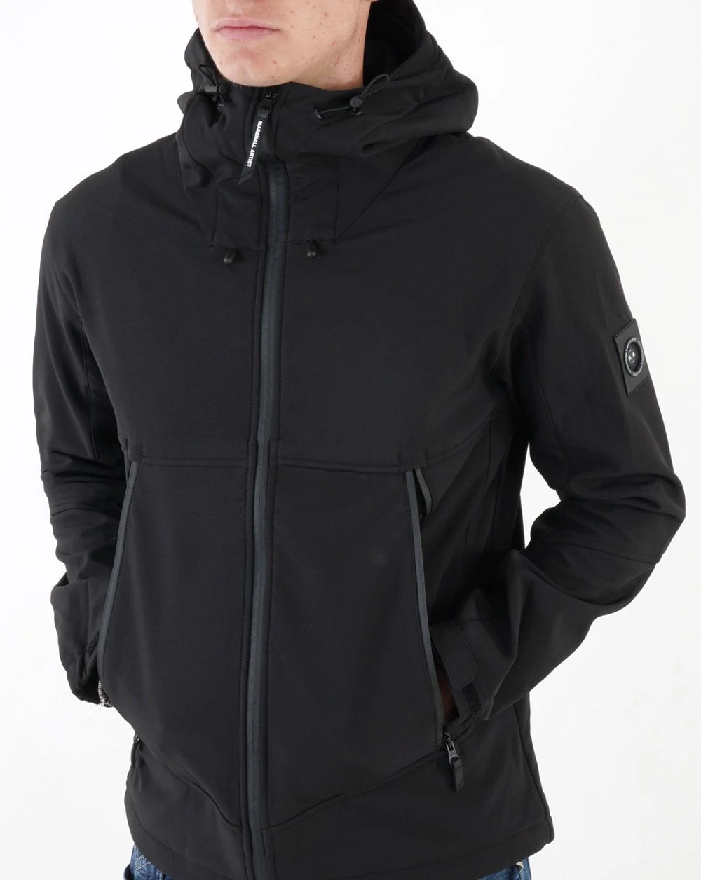 Marshall Artist Softshell Jacket Black - Image 4