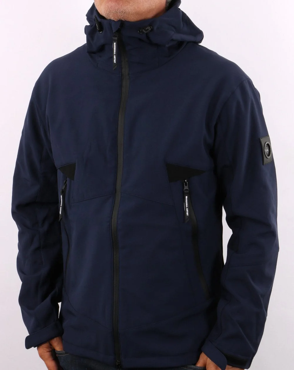 Marshall Artist Softshell Jacket Navy - Image 2