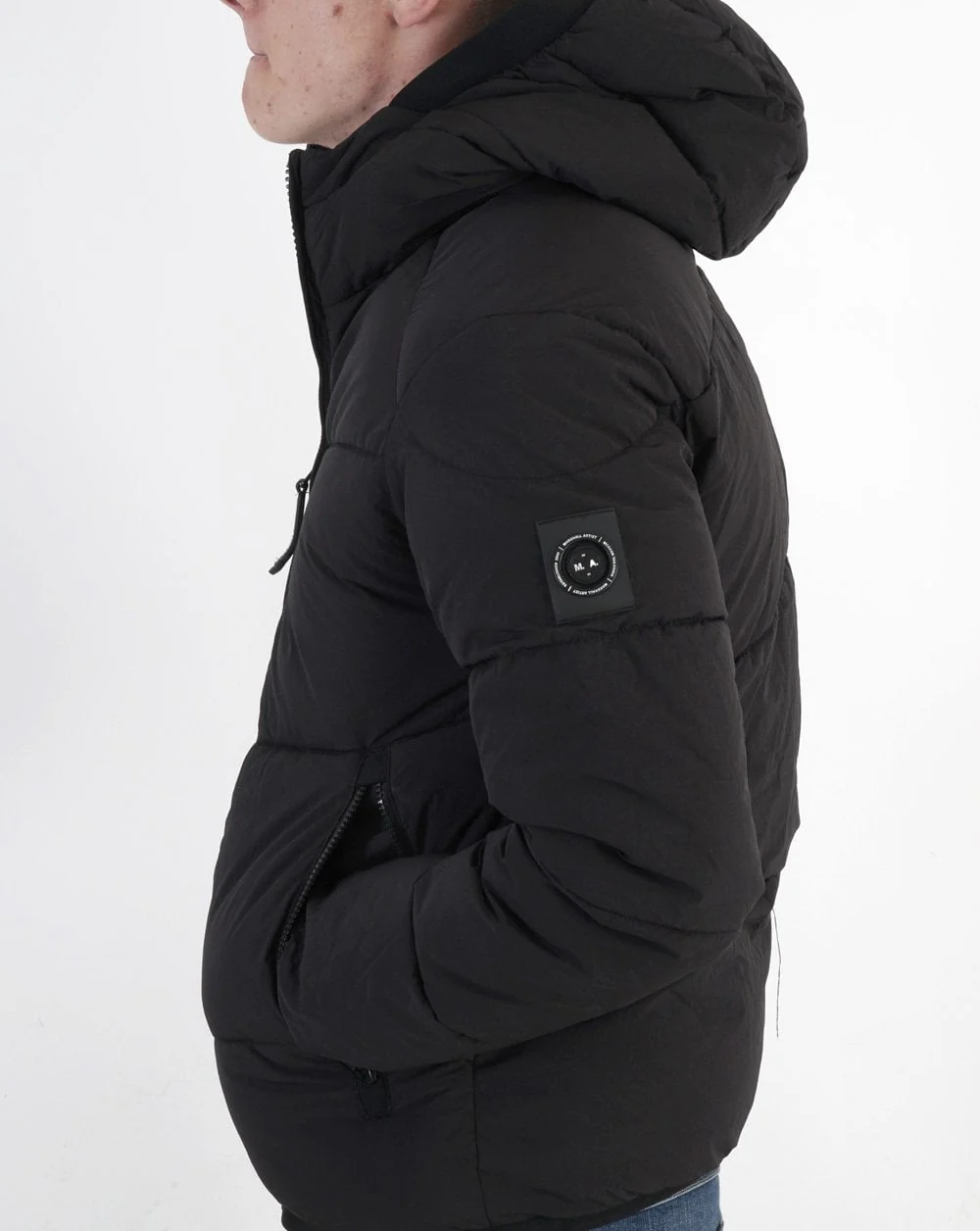 Marshall Artist Transalpino Bubble Jacket Black - Image 3