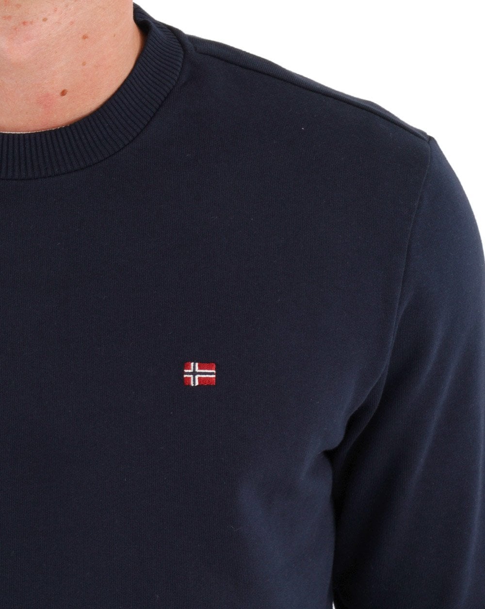 Napapijri Balis Crew Neck Sweatshirt Dark Blue - Image 2