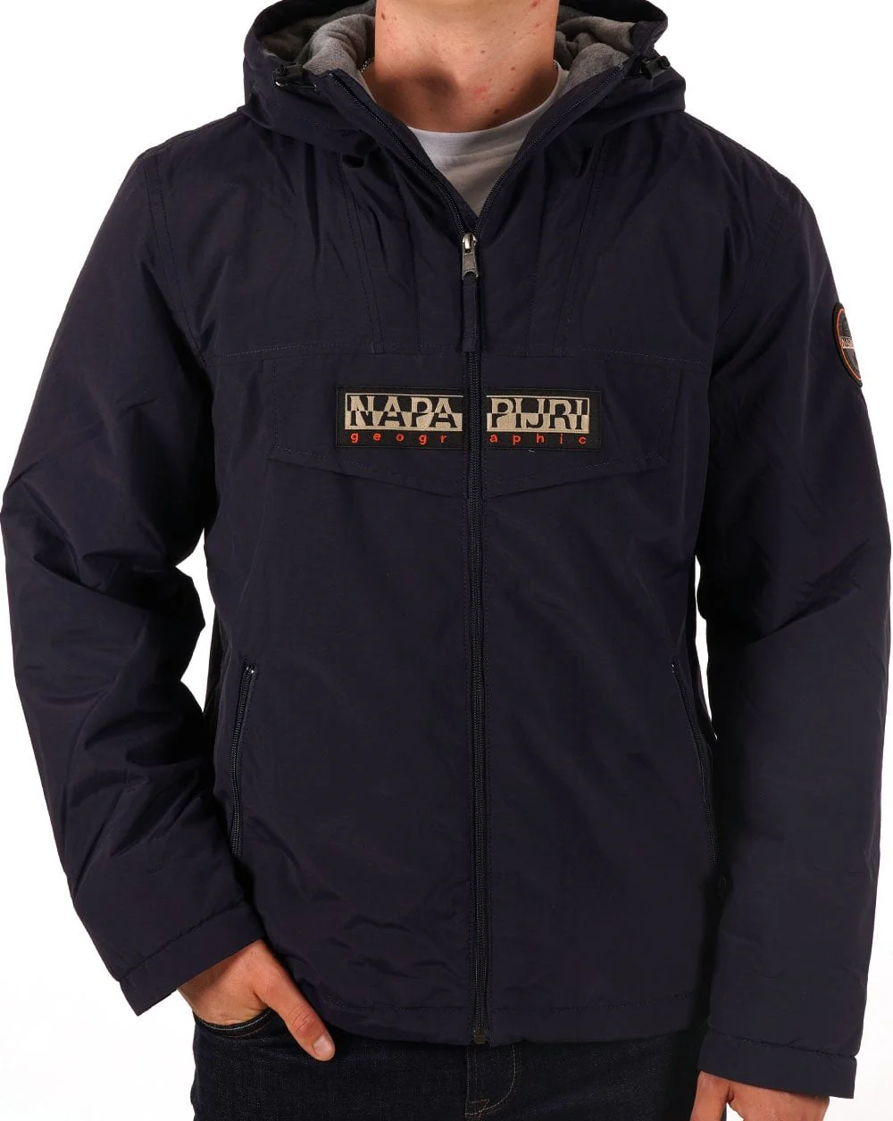 Napapijri Rainforest Open Winter Jacket Navy Blue - Image 4
