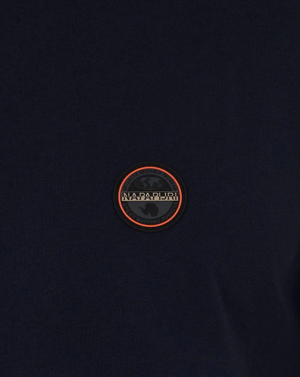Napapijri Small Badge T Shirt Blue Marine - Image 4