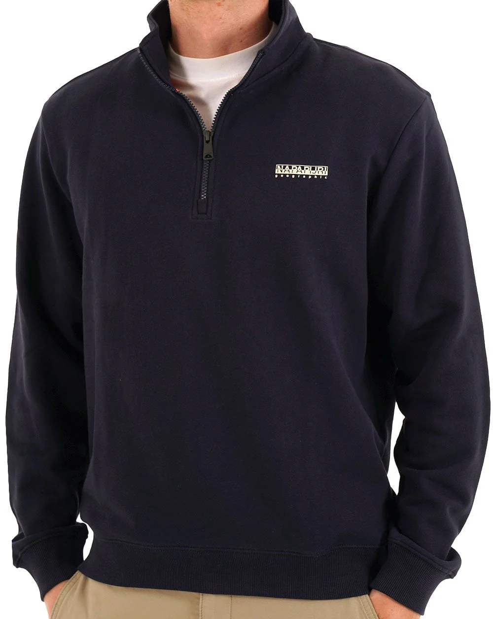 Napapijri Small Box Half Zip Sweat Navy Blue