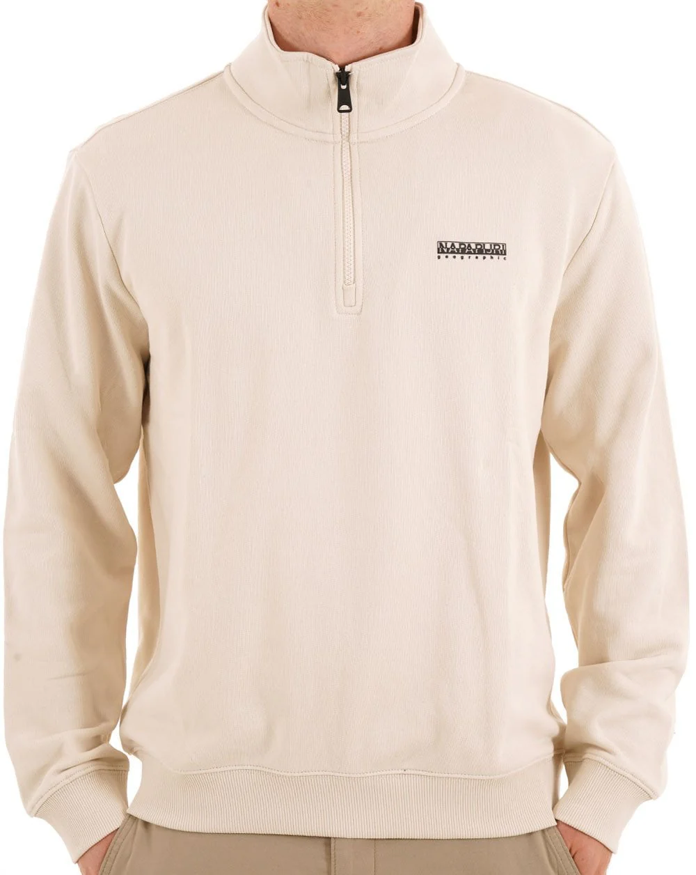 Napapijri Small Box Half Zip Sweat Sand