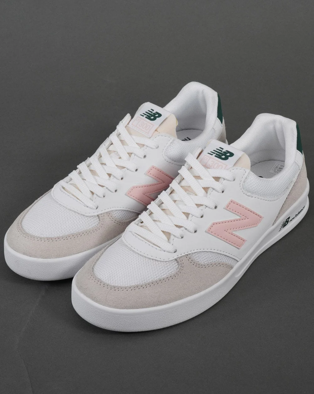 New Balance 300 Trainer White/Pink - Image 2