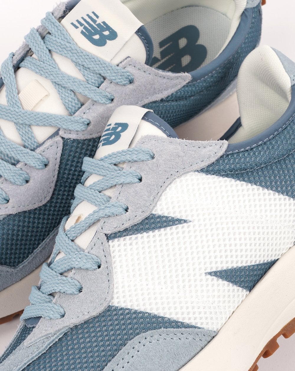 New Balance 327 Trainer Blue/White - Image 3