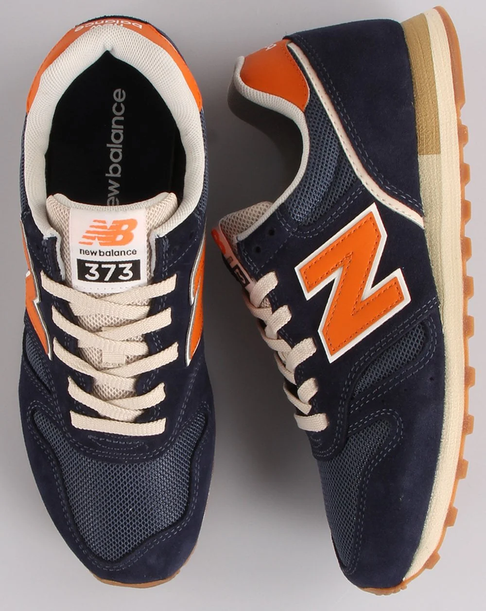 New Balance 373 Trainer Navy/Orange - Image 2