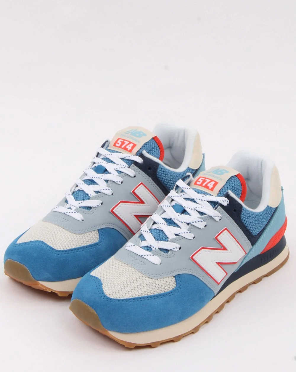 New Balance 574 Trainers Blue - Image 3