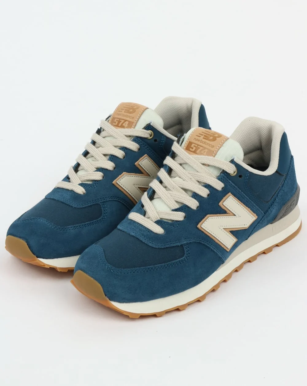 New Balance 574 Trainers North Sea/Moonbeam - Image 3