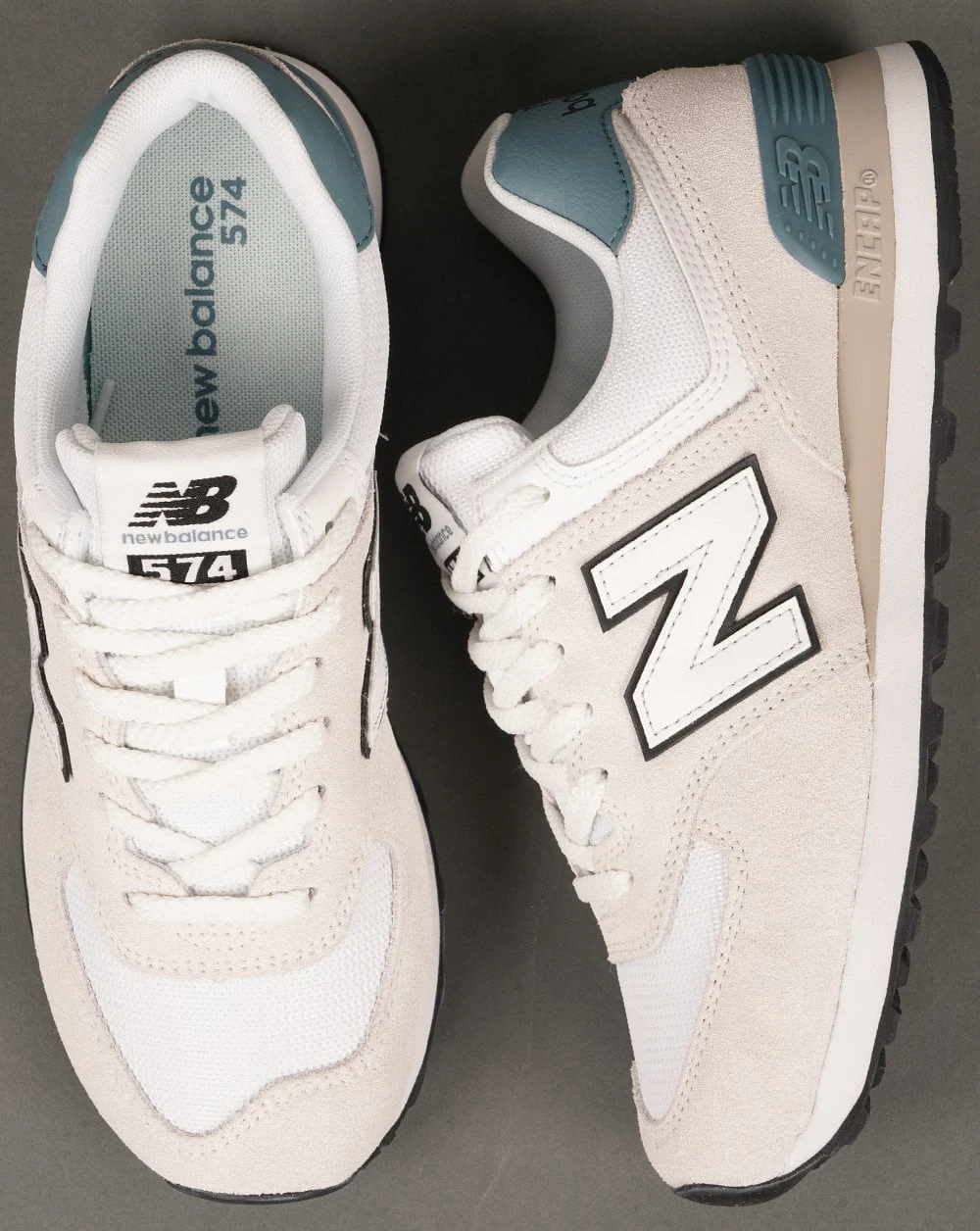 New Balance 574 Trainers Reflection/Teal - Image 4