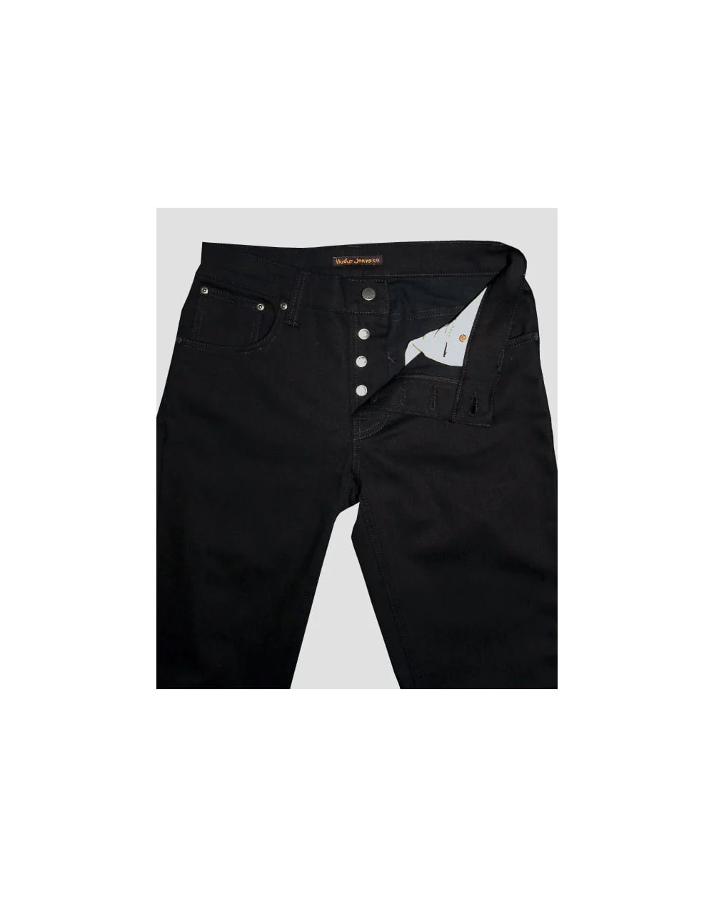 Nudie Jeans Grim Tim Organic Black Ring Black - Image 2