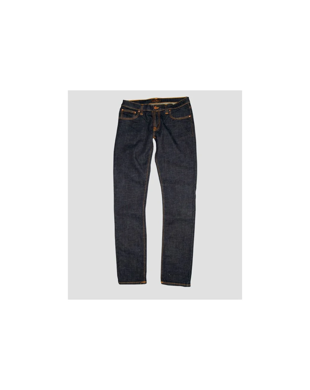 Nudie Jeans Tight Long John Organic Twill Rinsed Navy - Image 2