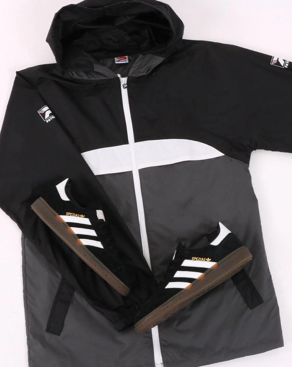 Patrick Classic Cagoule Black/Grey - Image 2