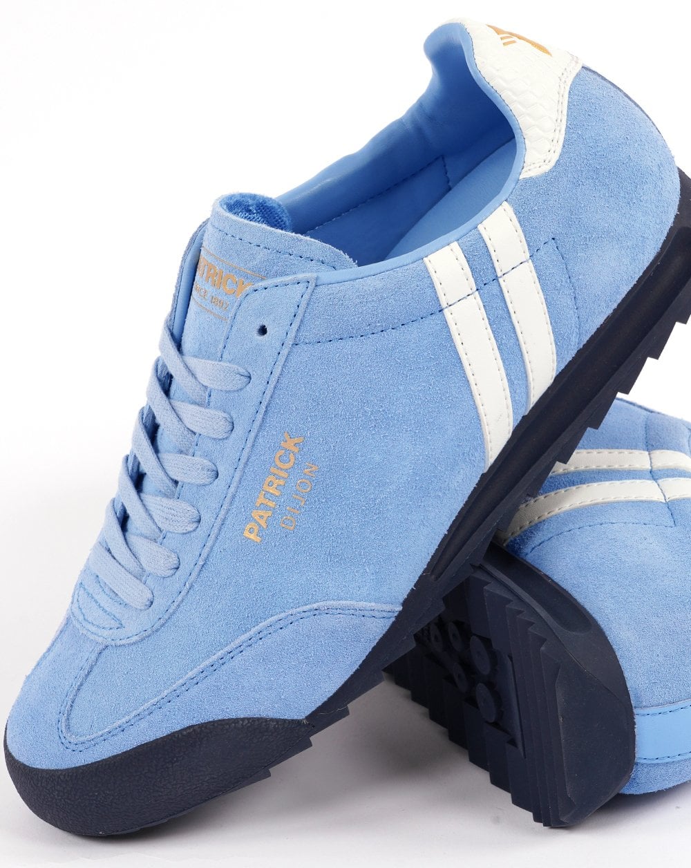 Patrick Dijon Trainers Sky Blue/White/Navy - Image 2