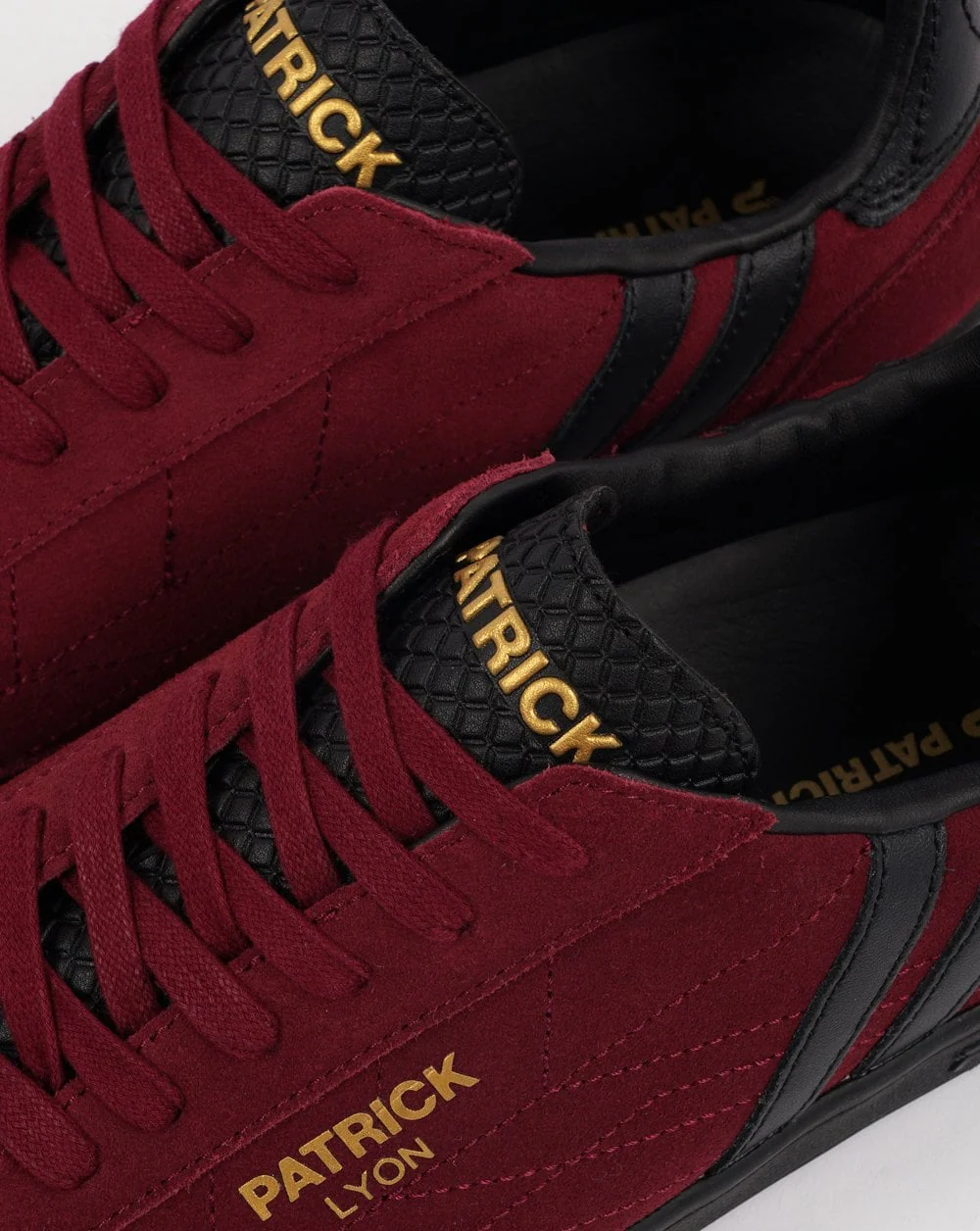 Patrick Lyon Trainers Burgundy/Black - Image 3